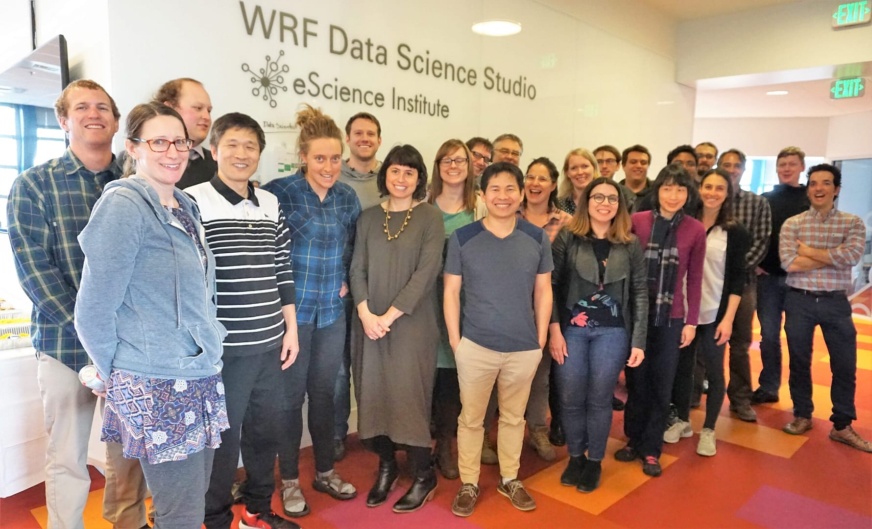 Participants in the West Big Data Hub Data Carpentry workshop. Photo, Robin Brooks, eScience Institute